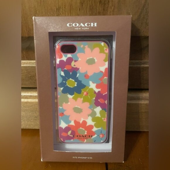 New Coach iPhone Floral Phone Case 5 5S - Picture 2 of 7